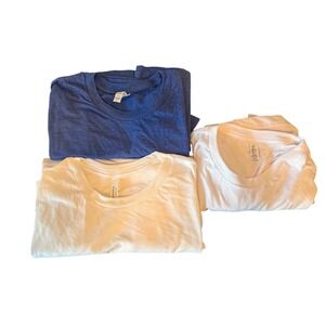 Bella Canvas 3001 T Shirt Bundle Royal Blue White Size Large New Unisex